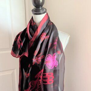 Dorothy Grant Hummingbird silk scarf